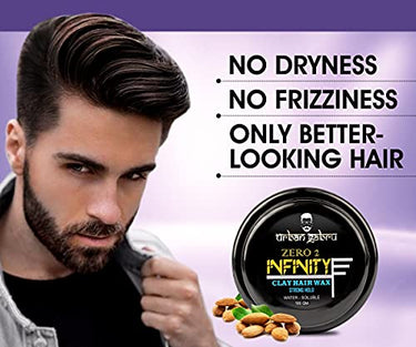 Urbangabru Combo Hair Styling Kit - Clay Hair Wax (100 GM) and Hair Growth Cream (100 GM) (Hair Wax + Hair Cream)